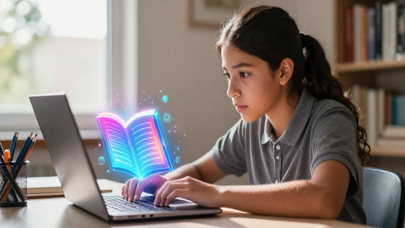 Estudiante mexicano enfocado en estudio digital moderno