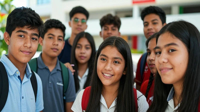 Estudiantes mexicanos colaboran en campus universitario moderno