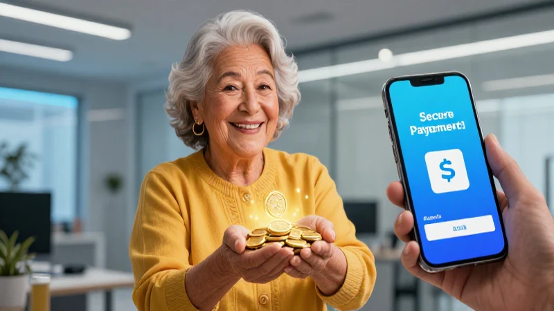 Jubilado mexicano recibe pago digital brillante