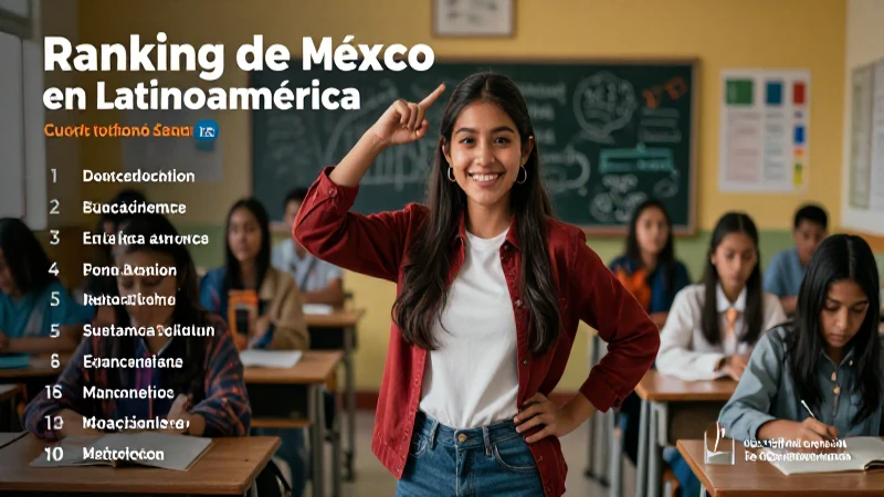 México en educación: ¿Cuál es su ranking?