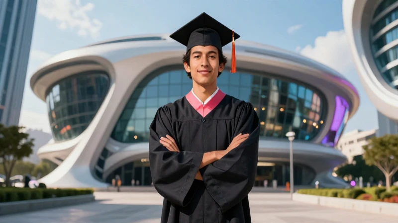 Joven graduado mexicano en arquitectura futurista