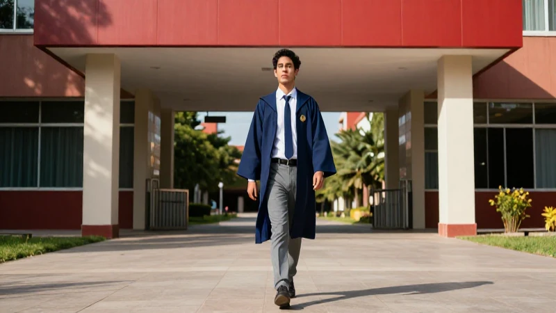 Joven mexicano entra a universidad con luz