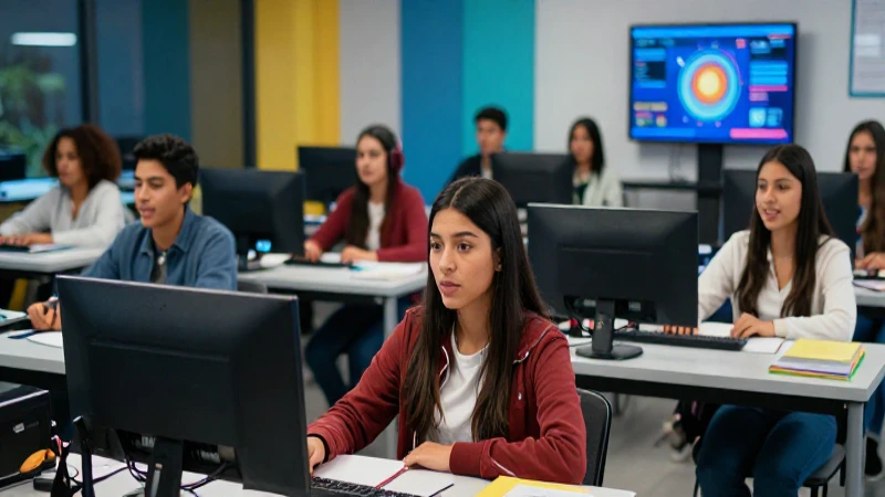 Estudiantes mexicanos exitosos en aula de alta tecnología