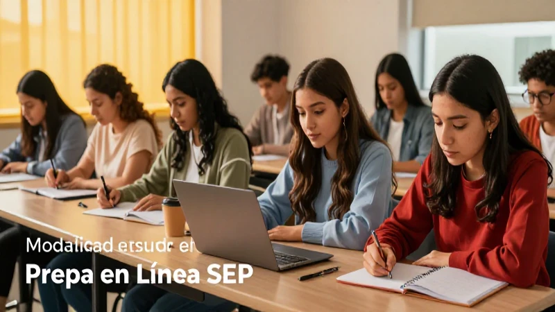 Estudiantes mexicanos estudian Prepa en Línea SEP