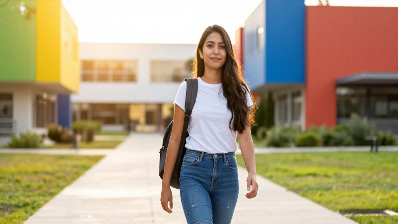 Estudiante mexicano exitoso, mirando un futuro brillante