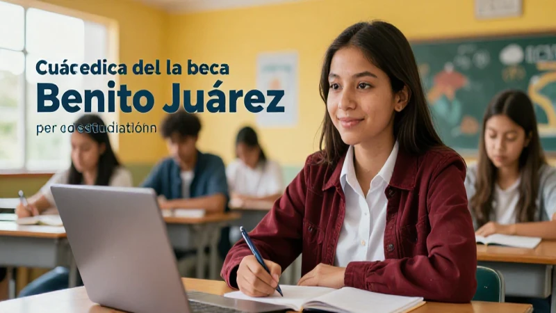 Estudiante de preparatoria aprende con la beca Benito Juárez