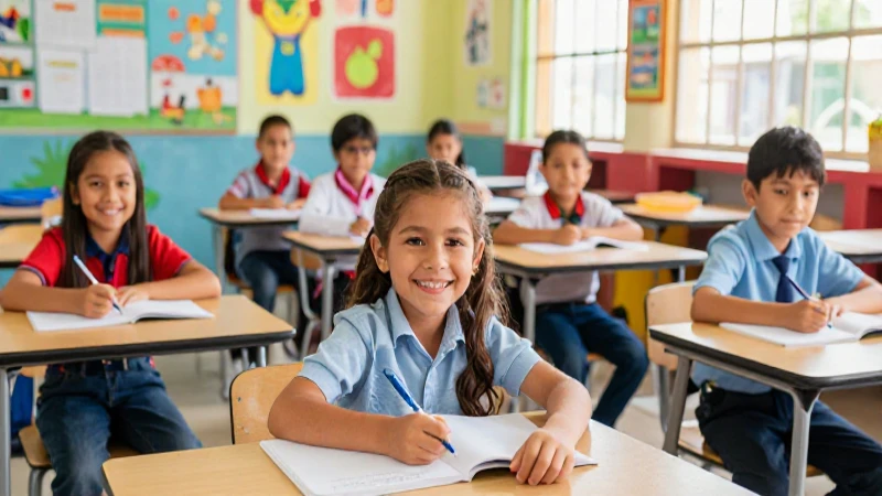 Niños mexicanos felices con estilo vibrante