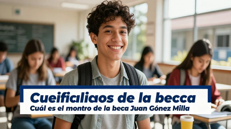 Cuál es el monto de la beca Juan Gómez Milla 22 Beneficios y monto de la beca Juan Gómez Milla