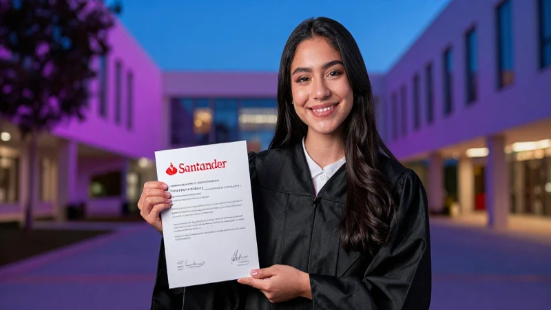 Monto y proceso de beca Santander