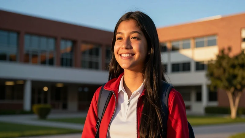 Estudiante mexicano moderno, esperanzado y detallado