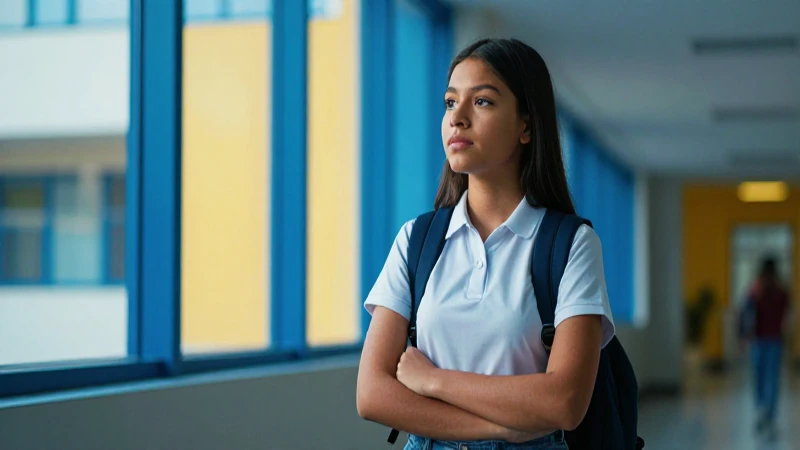 Estudiante mexicano vibrante con futuro de éxito