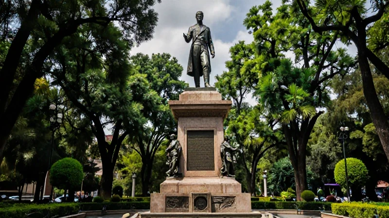 Imponente monumento a Benito Juárez en Chapultepec