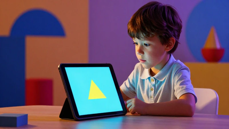 Niño curioso en entorno educativo con iluminación cinematográfica