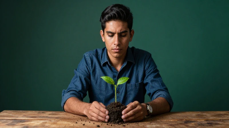 Joven emprendedor mexicano con éxito visual