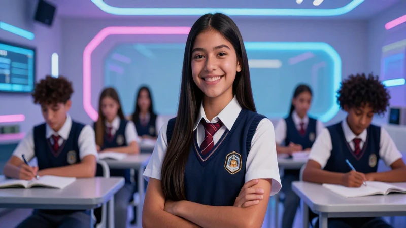 Joven mexicano exitoso en aula futurista
