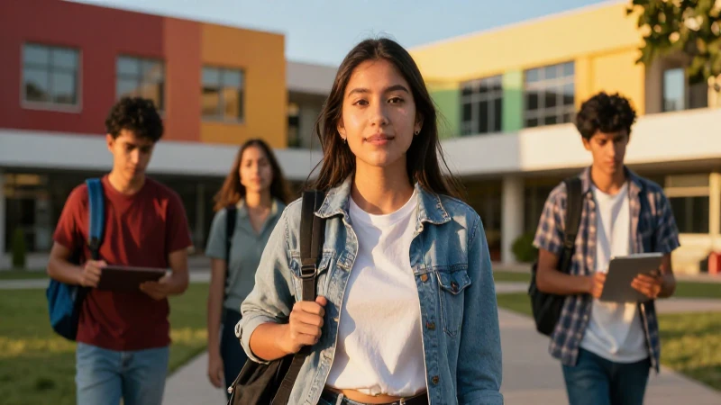 Fotografía vibrante de estudiante mexicano
