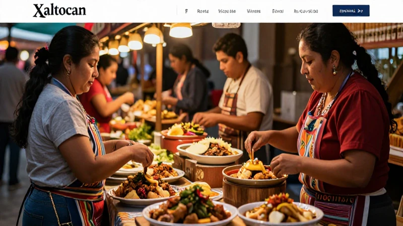 Gastronomía y ambiente vibrante de Xaltocan