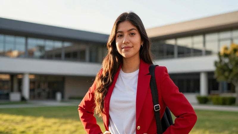 Joven estudiante mexicano, imagen profesional y llamativa