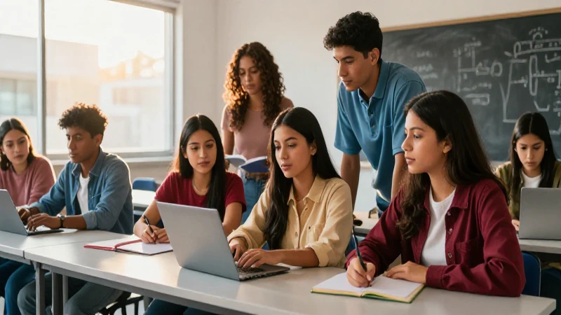 Jóvenes mexicanos colaborando con estilo moderno