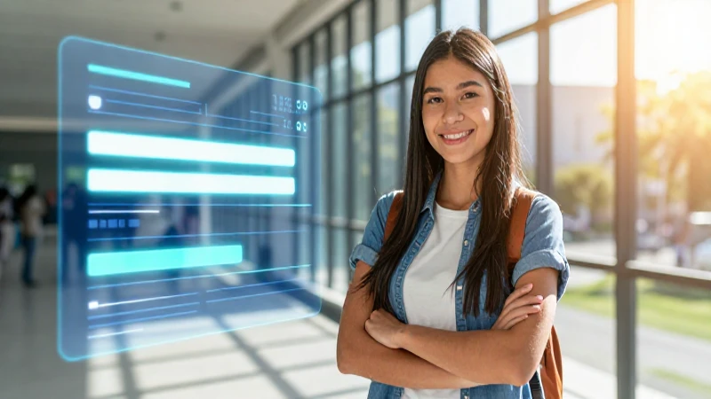 Estudiante mexicano brillante simbolizando éxito académico