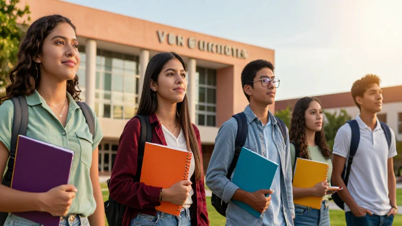 Estudiante mexicano con futuro universitario brillante