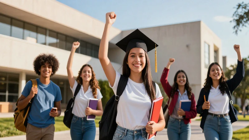 Estudiante mexicano celebra éxito en universidad moderna