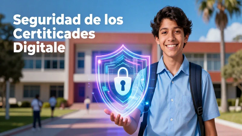 Estudiante obtiene certificados digitales de forma segura