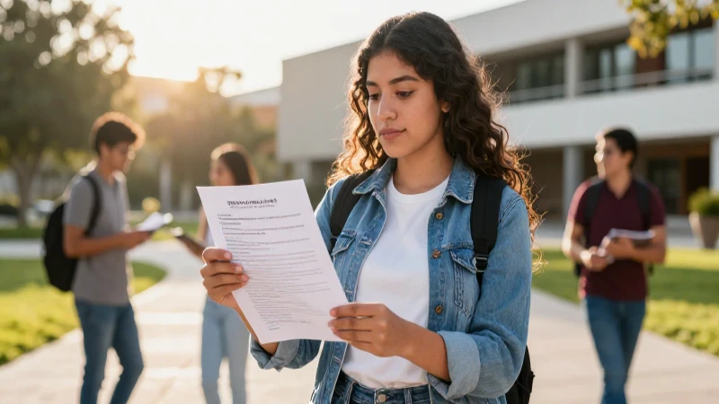 Requisitos de acuse de registro de beca