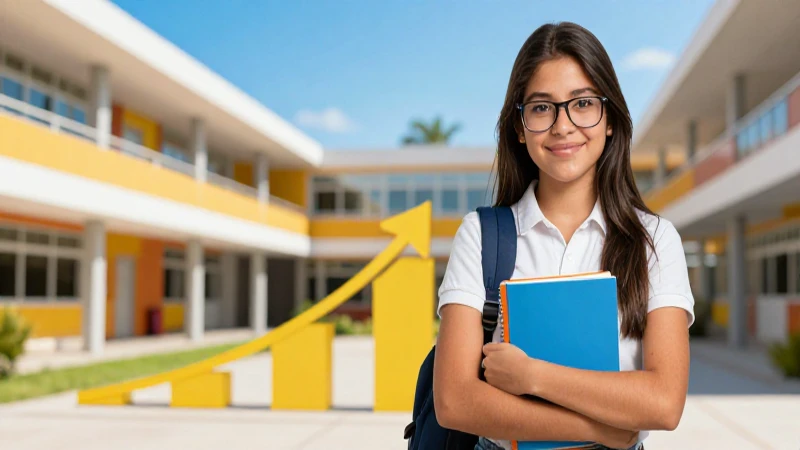 Estudiante mexicano con éxito y modernidad