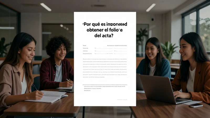 Cómo y por qué conseguir el folio del acta