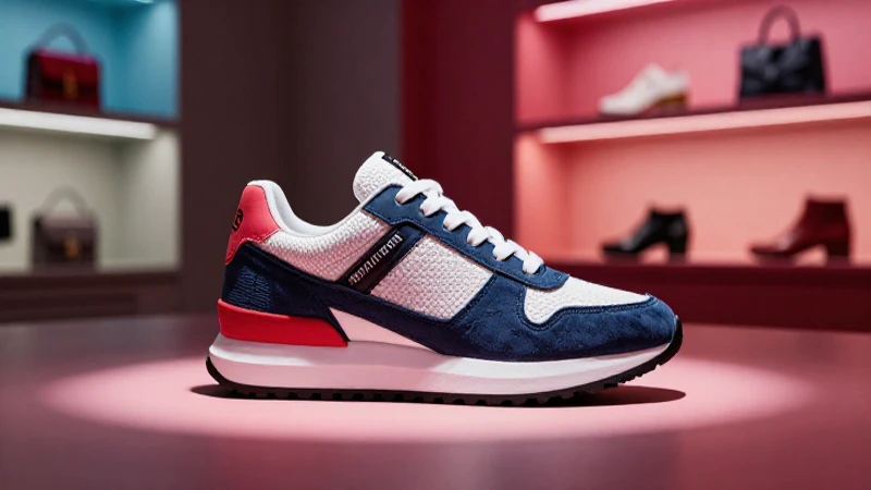 Zapatilla elegante con lujo moderno