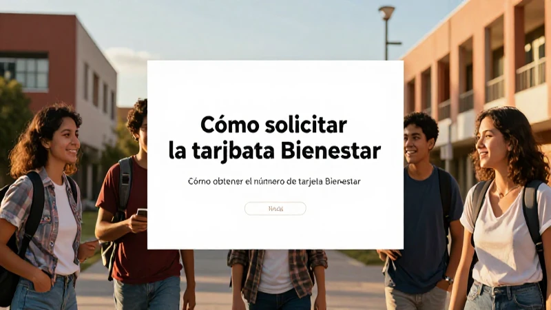 Información sobre cómo obtener la tarjeta Bienestar