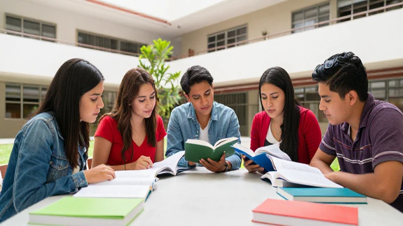 Estudiantes mexicanos colaboran en ambiente universitario