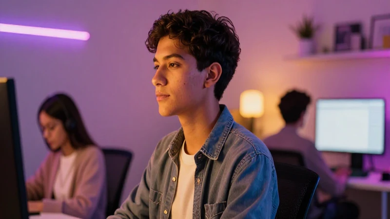Estudiante mexicano moderno y seguro