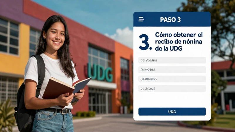 Busca el recibo de nómina de la UDG