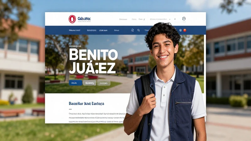 Diseño visual de becas Benito Juárez