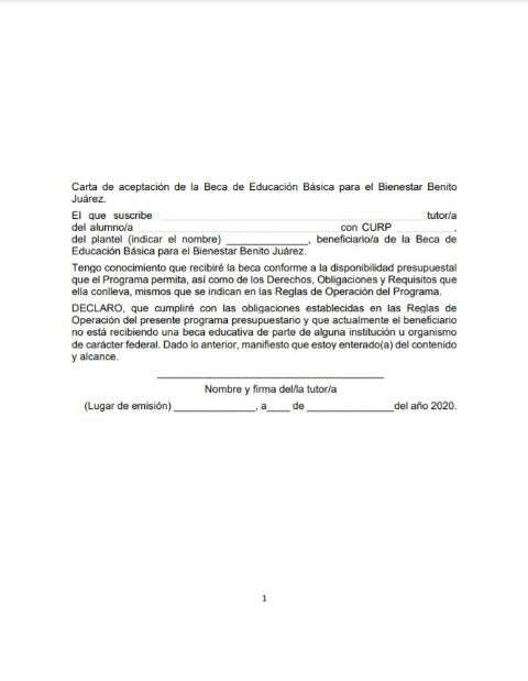 Obtén la carta de aceptación de Mi Beca Benito Juárez con estos pasos