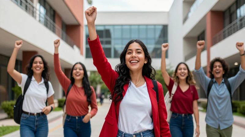 Estudiante mexicano celebra su éxito universitario con familia