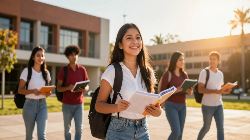 Estudiante mexicano con éxito universitario