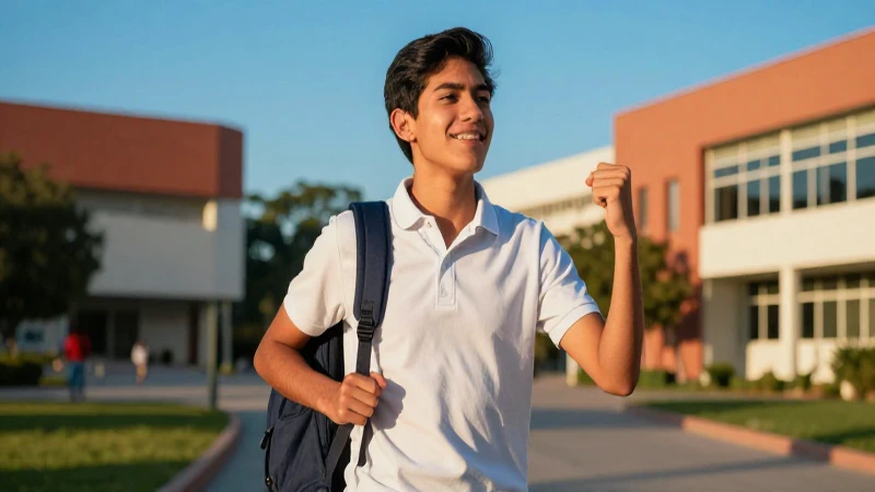 Estudiante mexicano entusiasta, avance académico brillante