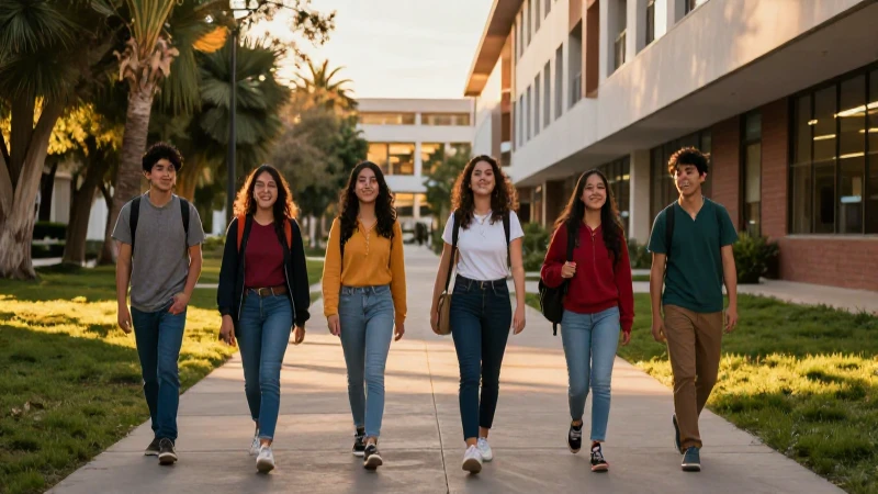 Estudiante mexicano vibrante en luz dorada