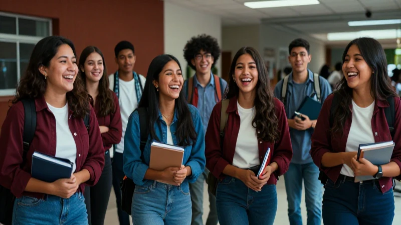 Jóvenes mexicanos aprenden, diversidad y progreso