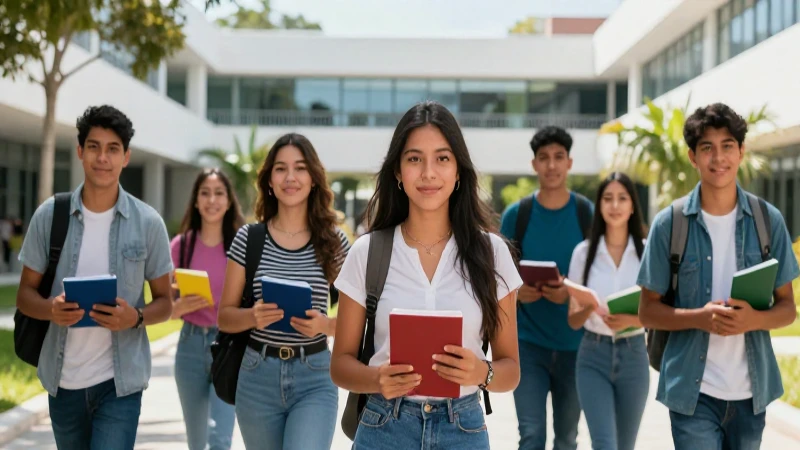 Estudiantes mexicanos triunfan en campus vibrante
