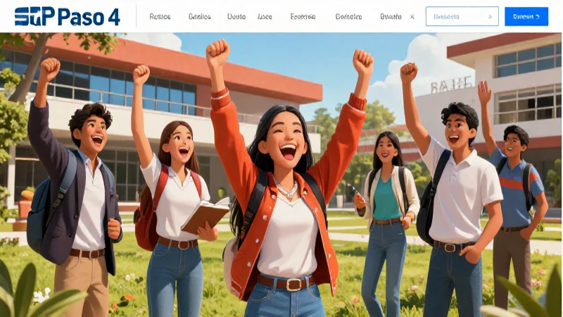 Estudiantes mexicanos celebrando triunfos en campus moderno