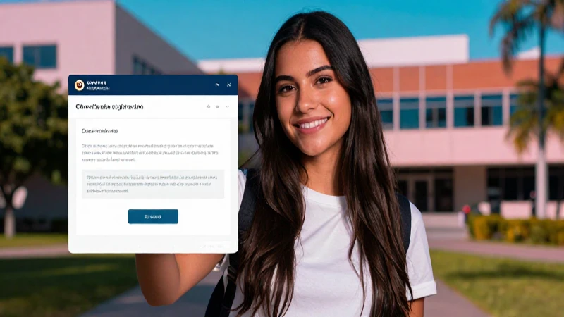 Estudiante mexicana exitosa en campus universitario