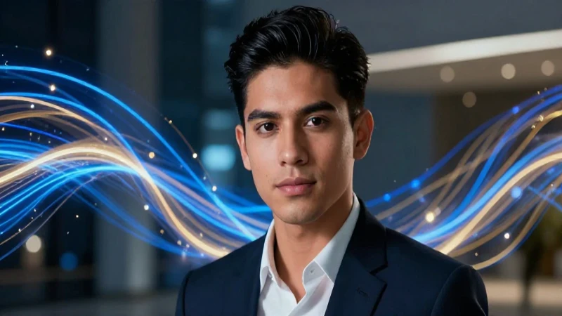 Retrato mexicano joven y dinámico con fondo borroso