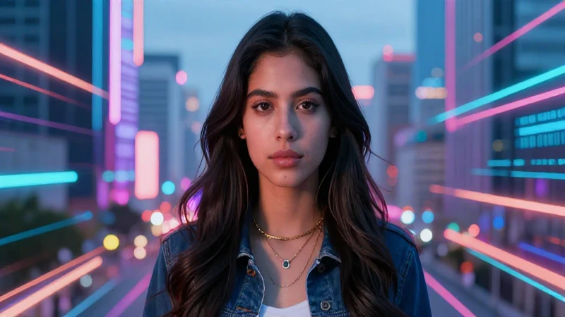 Joven mexicano digital con estética vibrante y detallada