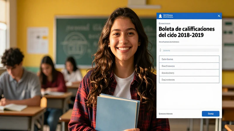 Selecciona la boleta de calificaciones