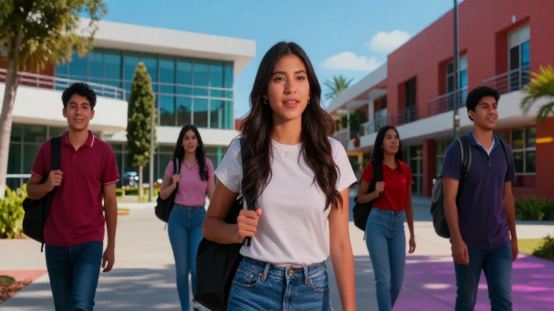 Éxito académico en campus mexicano moderno