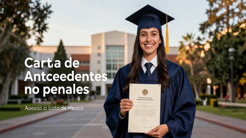 Obtén tu carta de antecedentes no penales en México